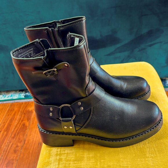 Women's Moto Boot - American Eagle - Black - Women's Size US 9 - Picture 4 of 7